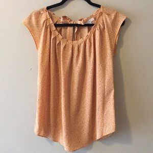 Lauren Conrad Easy Sleeveless Tie neck Blouse S